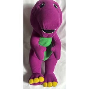 Playskool Hasbro Barney Dinosaur Interactive Talking 17" Plush Vtg 1996 WORKING